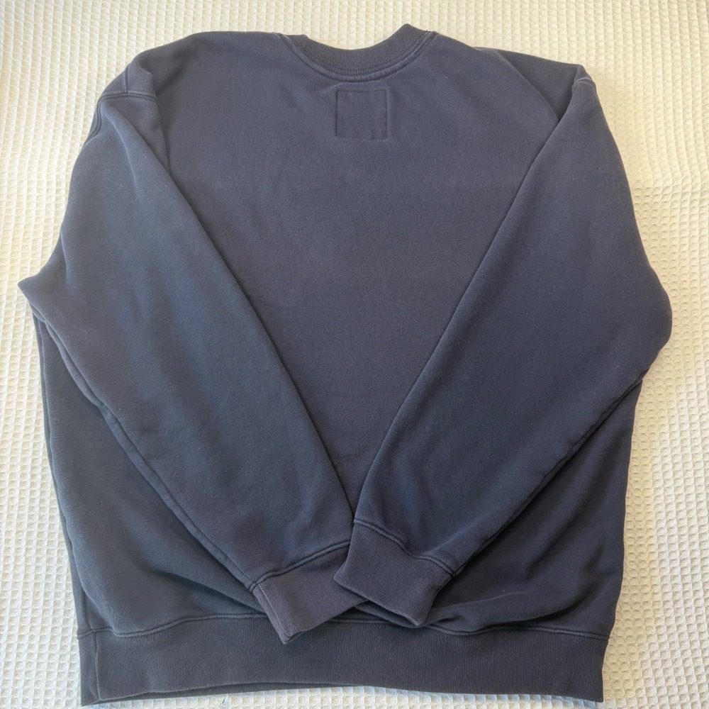 Hollister Amalfi Italia Sailboat Embroidered Sweatshirt Navy Blue XL Relaxed Fit - Picture 2 of 7